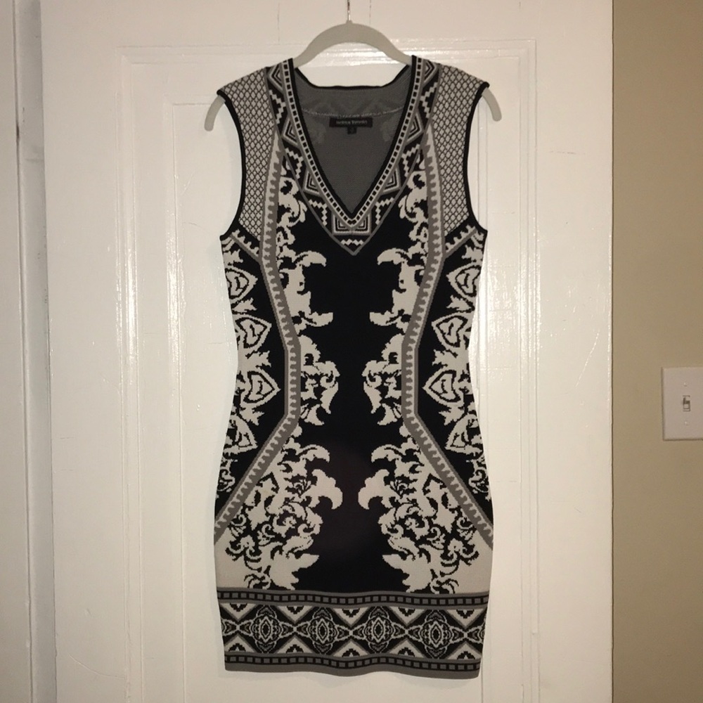 Formal mini sweater dress